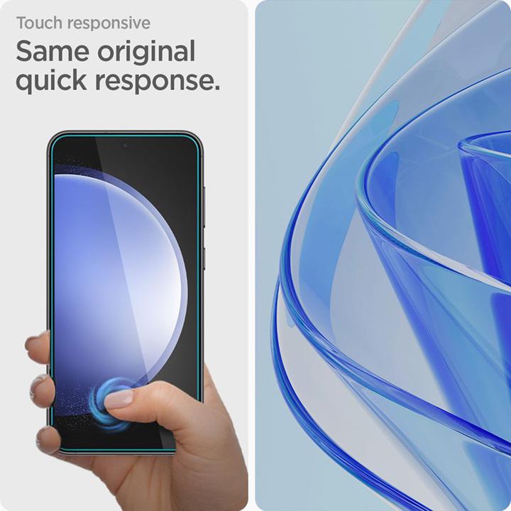 Actual product image Spigen ALM Glas.tR tempered glass for Samsung Galaxy S23 FE - 2 pcs. (2 pcs., Samsung Galaxy S23 FE)