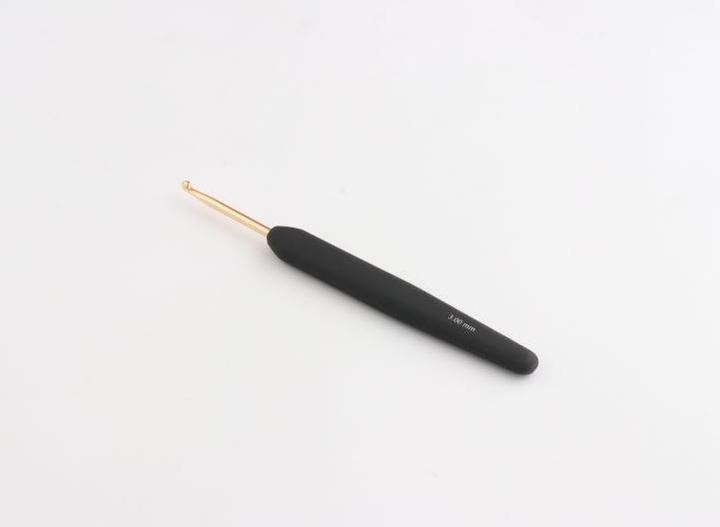 Produktbild Knitpro Häkelnadel mit Softgriff gold