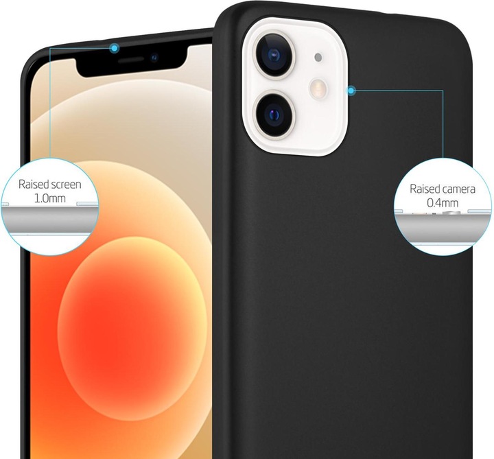 Produktbild Cadorabo TPU Matt Metallic Cover (Apple iPhone 12 mini)