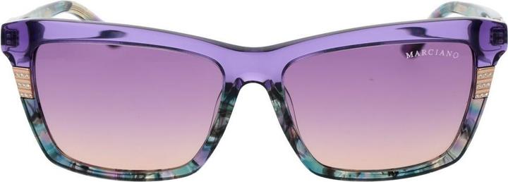 Actual product image Guess by Marciano Violet Squared Sunglasses