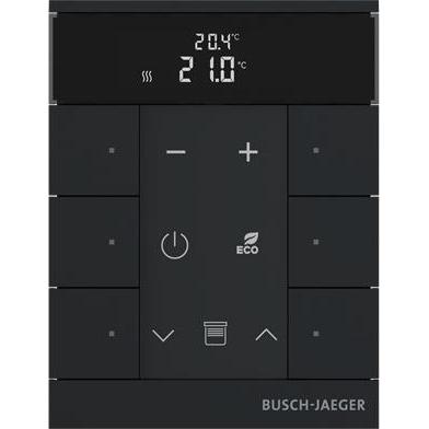 Busch-Jaeger SBR-F-6.0.11-885, Thermostat, Schwarz