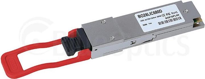 Actual product image BlueOptics Alcatel-Nokia 3HE16558AA compatible QSFP28 BO28LIC680D