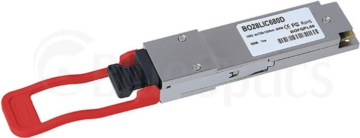 Produktbild BlueOptics Alcatel-Nokia 3HE16558AA kompatibler QSFP28 BO28LIC680D