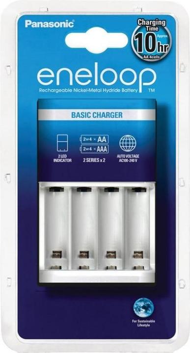 Actual product image Panasonic Eneloop Ladegerät BQ-CC51H und 4 Stück eneloop AAA Akkus (4 pcs., Battery + charger)