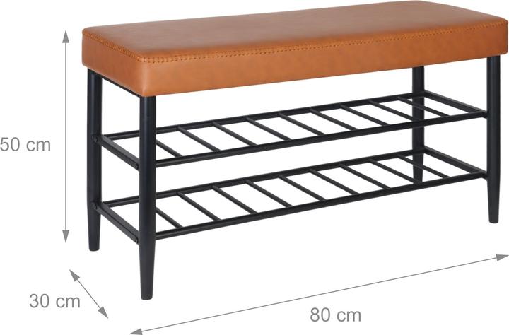 Immagine prodotto Relaxdays Panca scarpiera (80 x 30 x 50 cm)