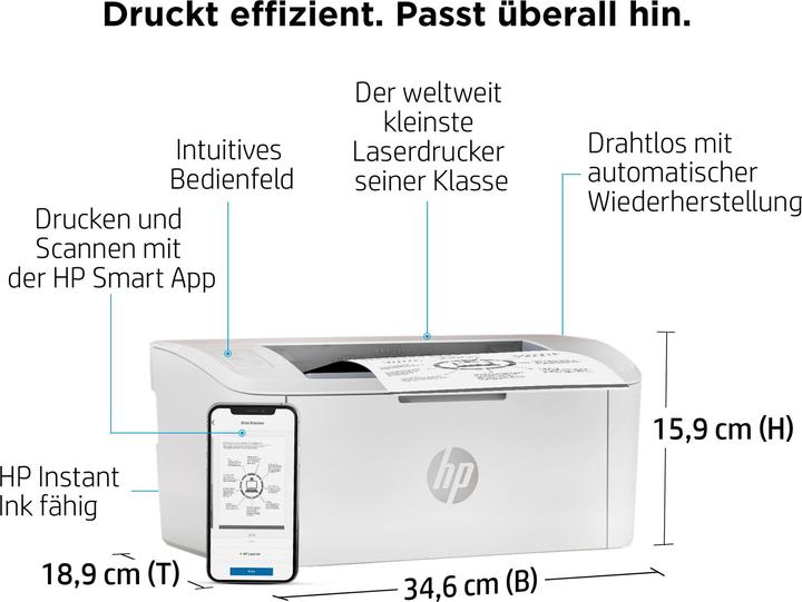 Actual product image HP LaserJet M110w (Laser, Black and white)