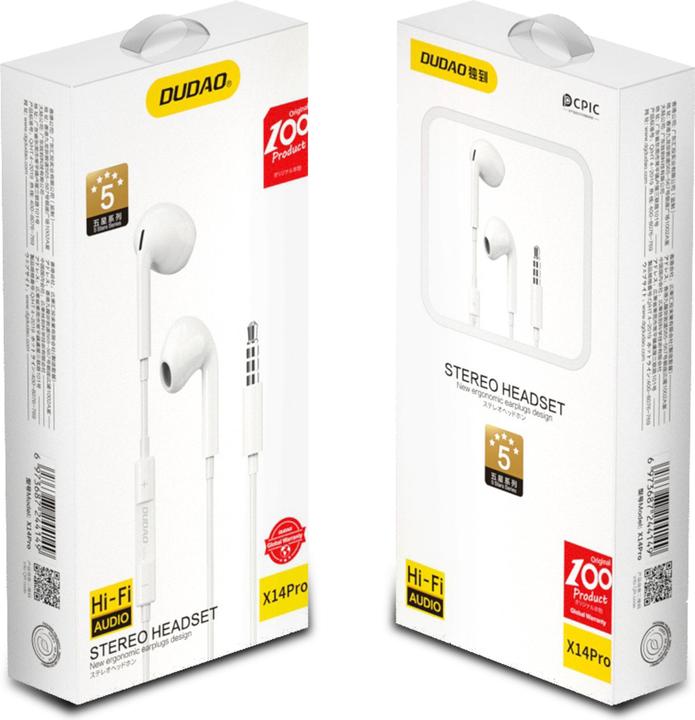 Produktbild Dudao in-ear headphones with 3.5mm minijack connector (Kabelgebunden)