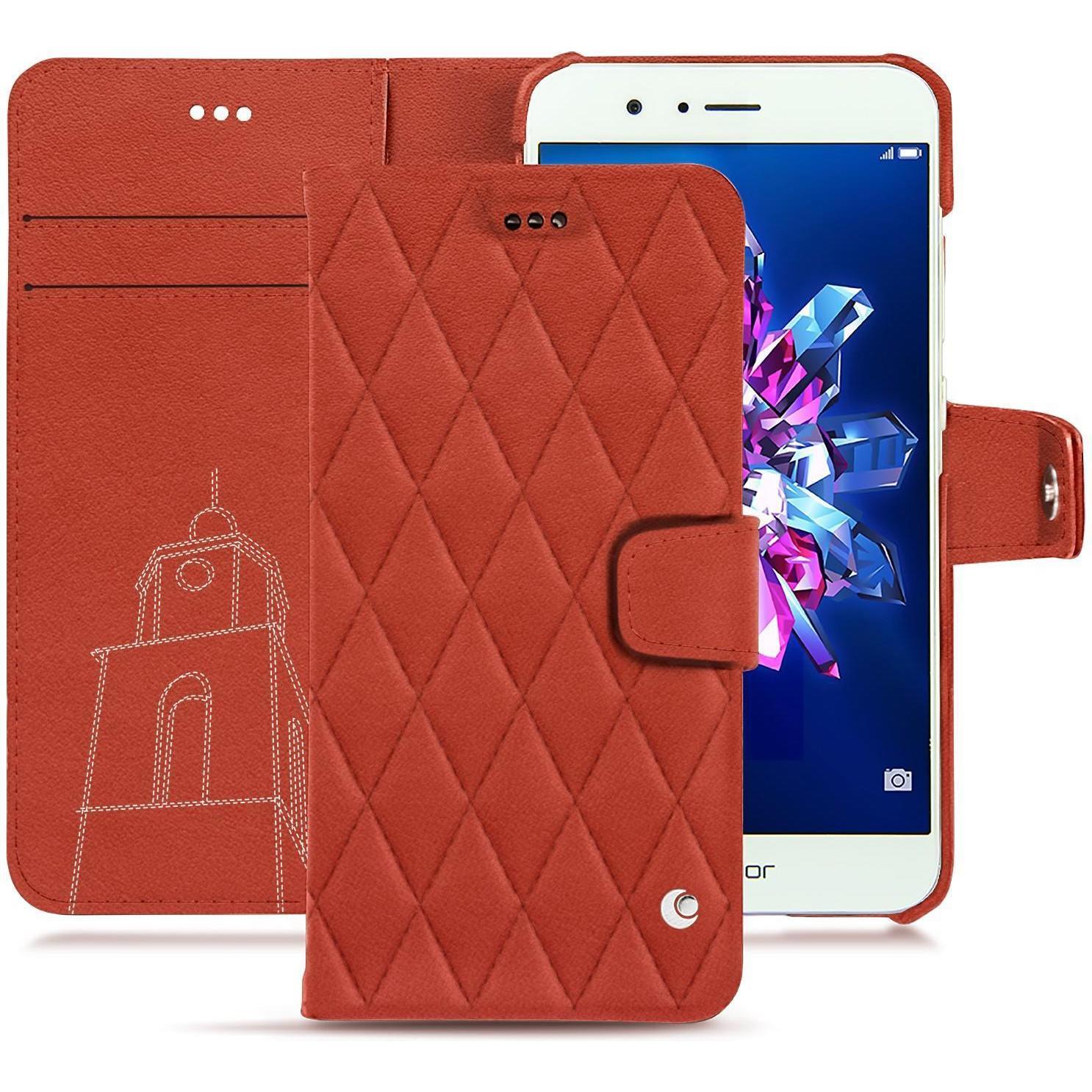 Thumbnail - Noreve Lederschutzhülle Wallet (Honor 8 Pro), Smartphone Hülle, Orange