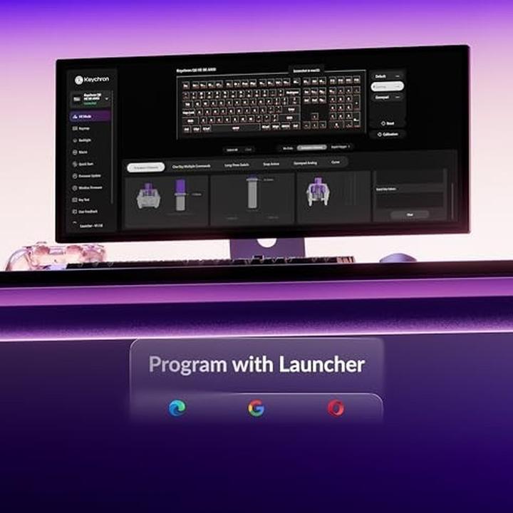 Actual product image Keychron Q6 HE 8K Magnetic Switch Keyboard (US, Cable, Wireless)