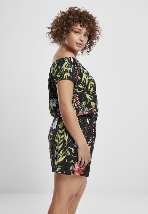 Produktbild Urban Classics Ladies AOP Off Shoulder Short Jumpsuit (L)