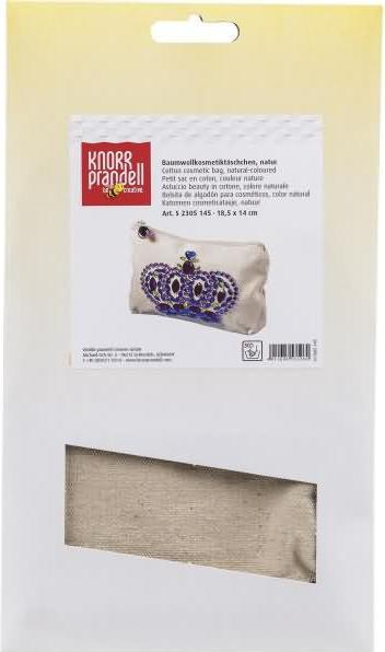 Produktbild Knorr Prandell Baumwoll-Kosmetiktäschchen (B)185 x (H)140mm natur, aus 100% Baumwolle, blanko, bei 30 Grad waschbar