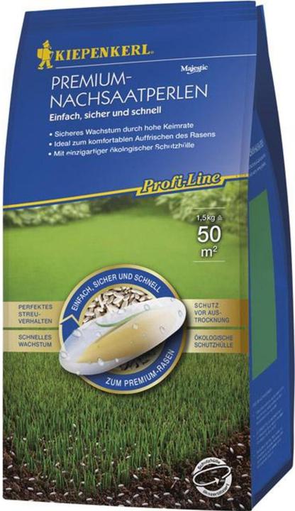 Kiepenkerl Lawn seed Premium reseeding pearls 1.5 kg 50 m (Lawn reseed)
