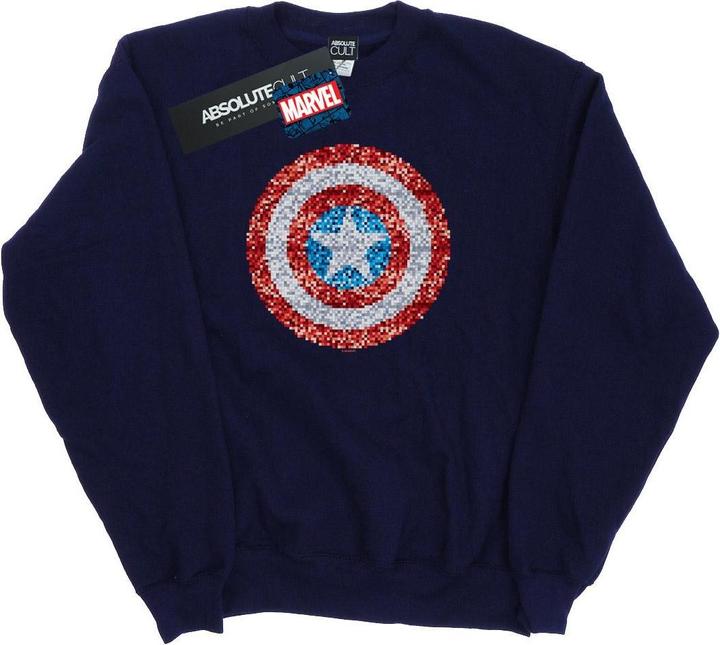 Immagine prodotto Captain America Pixelated Shield Felpa Donna (XL)