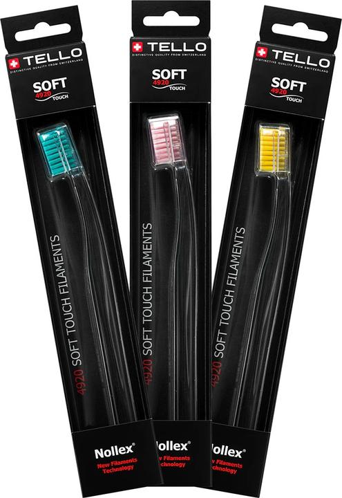 Produktbild Tello SOFT 4920 Soft-Touch Thread Toothbrush Random Color Bristles (Weich, 1x)