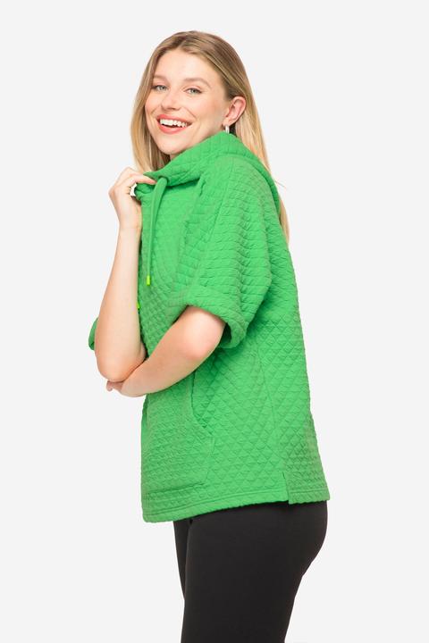 Immagine prodotto Laurasøn Gilet di felpa con jacquard a nido d'ape, tasca a marsupio e OEKO-TEX (L)