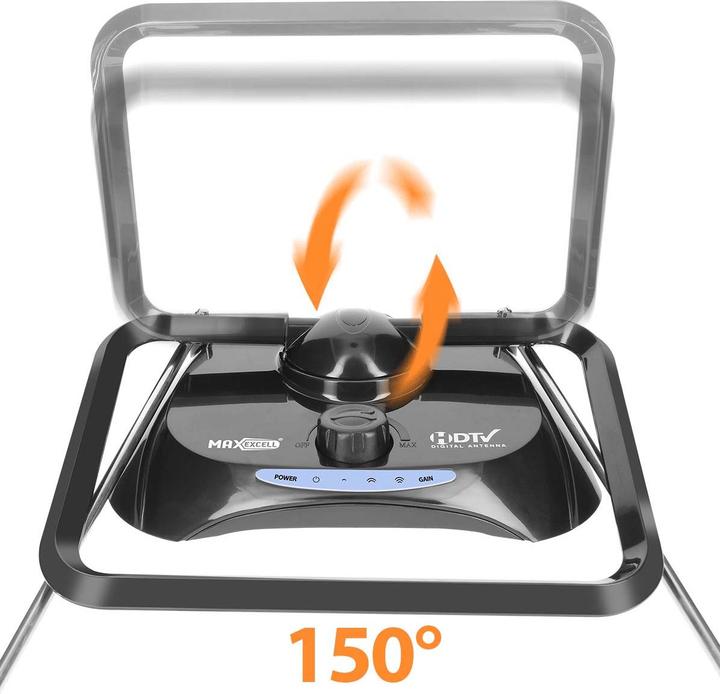 Immagine prodotto Max Excell Rechteck-HDTV-Antenne 38dBi DVB-T/T2, sehr stark (Antenna interna, 38 dB, DVB-T / -T2)