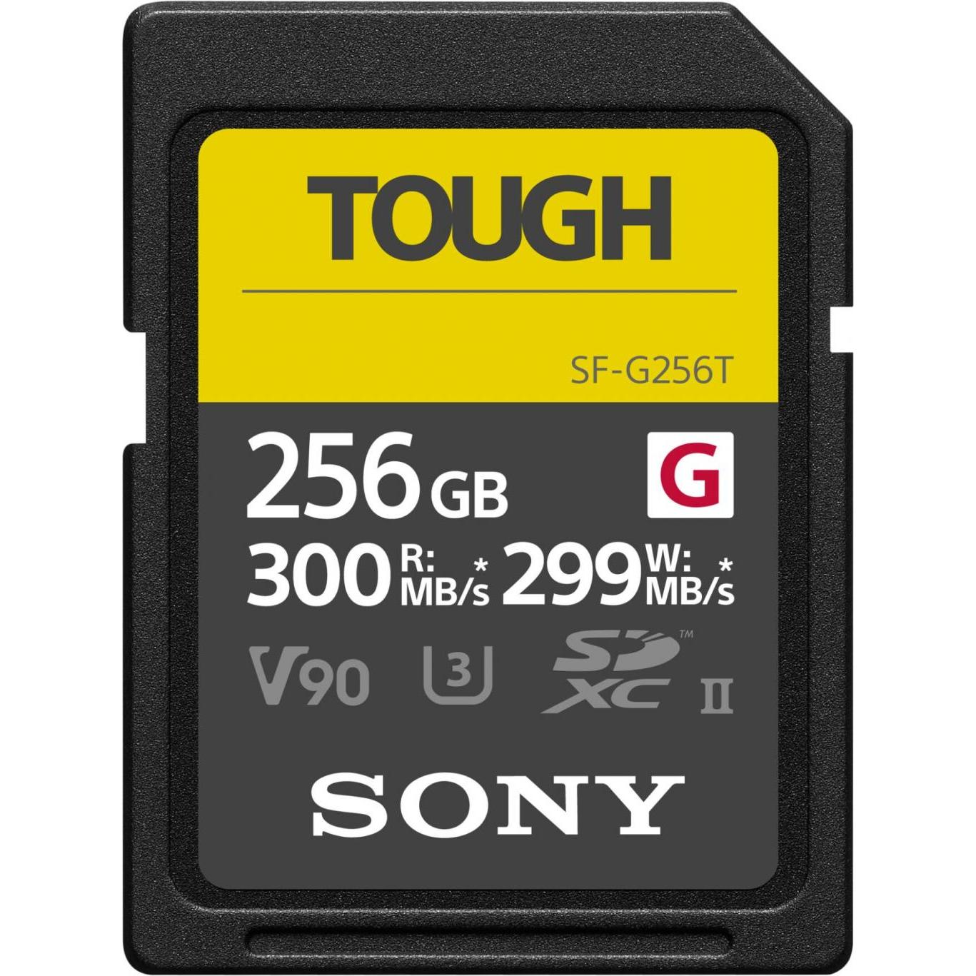 Sony SF-G256T (256 GB, SDXC, U3, UHS-II), Speicherkarte, Schwarz