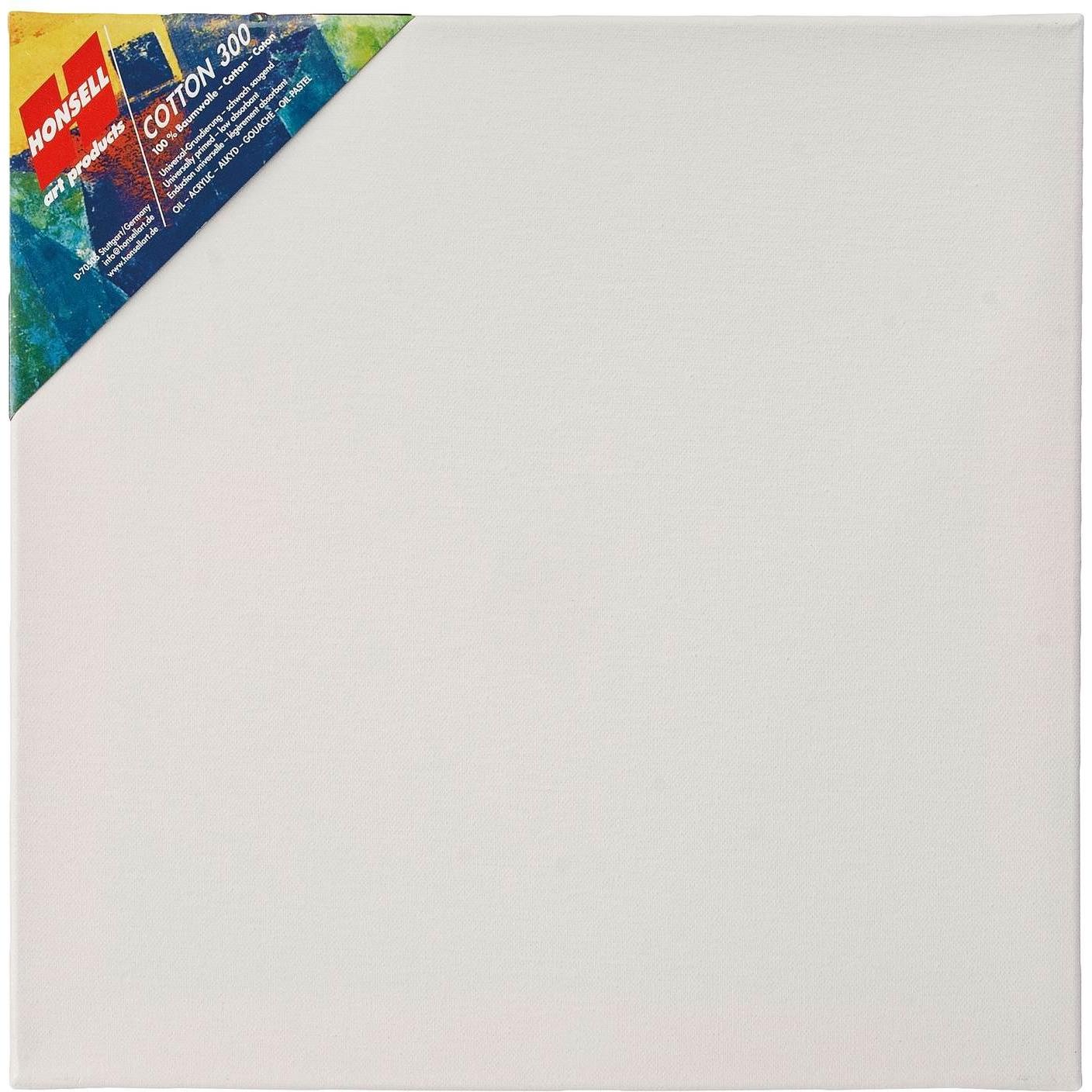 Honsell, Keilrahmen, art products Keilrahmen Cotton 300 quadratisch weiss 40,0 x 40,0 cm (40 x 40 cm)