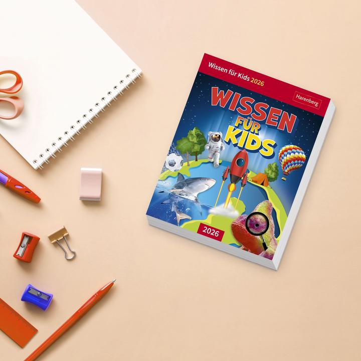 Produktbild Harenberg Wissen für Kids Tagesabreisskalender 2026