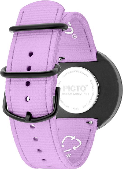 Immagine prodotto Picto R44019-R018 Orologio unisex Ghost Nets Light Orchid 40mm 5ATM (Orologio da polso analogico, 40 mm)