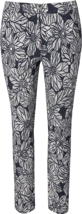 Immagine prodotto Ulla Popken Pantaloni modello Sammy in jacquard con taglio della gamba aderente e cintura elastica (56)