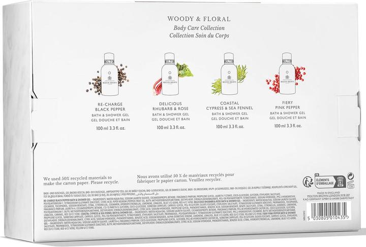 Immagine prodotto Molton Brown Bagno Corpo Woody e Bodyc Coll floreale (Set per la cura del corpo)