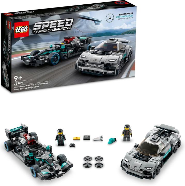 Productafbeelding LEGO Mercedes-AMG F1 W12 E Performance & Mercedes-AMG Project One (76909, LEGO Snelheidskampioenen)