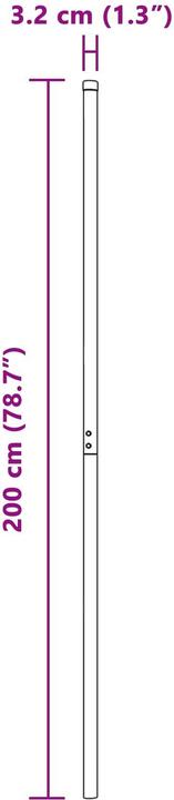 Produktbild vidaXL Zaunpfosten