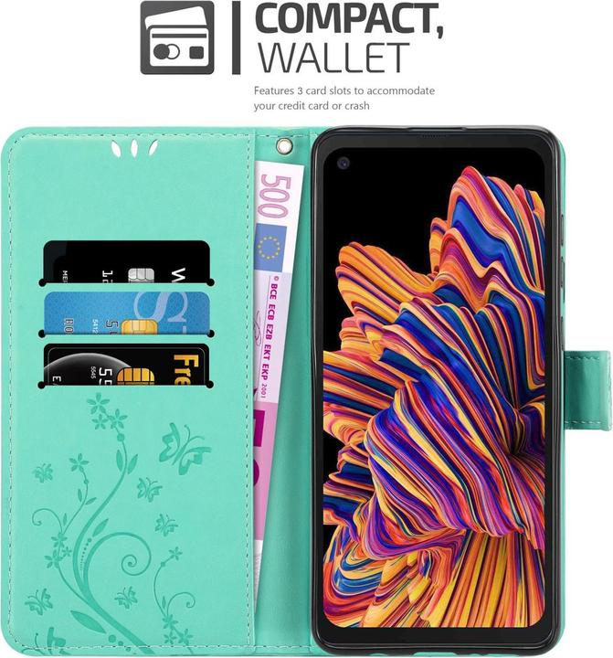 Image du produit Cadorabo Pochette Flower Book (Samsung Galaxy Xcover Pro)