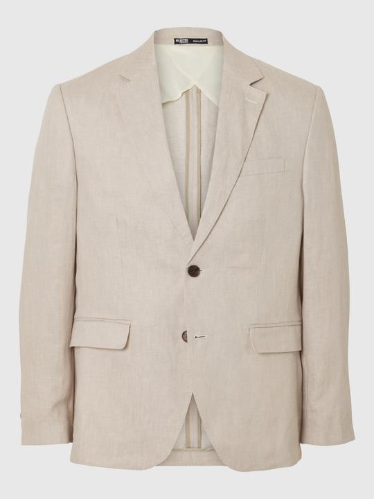 Actual product image Selected Regular fit linen blazer (54)