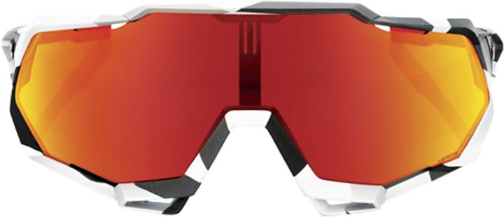 Actual product image 100% Glasses Speetrap Soft Tact (Grey, Hiper Red)
