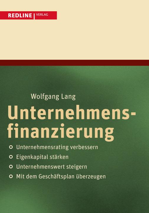 Produktbild Unternehmensfinanzierung (Deutsch, Wolfgang Lang, 2004)