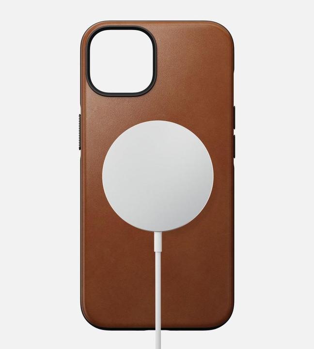 Produktbild Nomad Back Cover Modern Leather iPhone 14 Hellbraun (Apple iPhone 14)