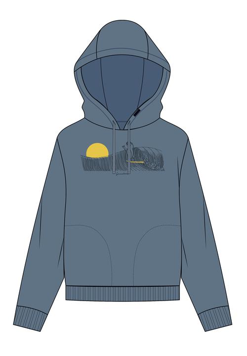 Produktbild Greenbomb Women's Animal Sloth Waves Flipper Pullover (M)