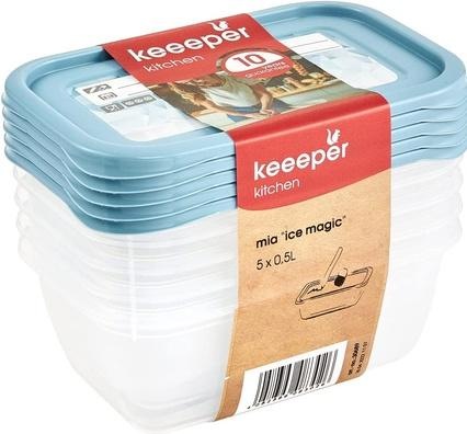 Produktbild keeeper Gefrierdosen-Set Mia "Magic Ice", 5x 0,5 Liter (0.50 l)