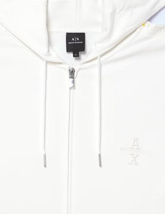 Produktbild Armani Exchange Felpa con Cappuccio Zip in Cotone Interlock Logo Tape (M)