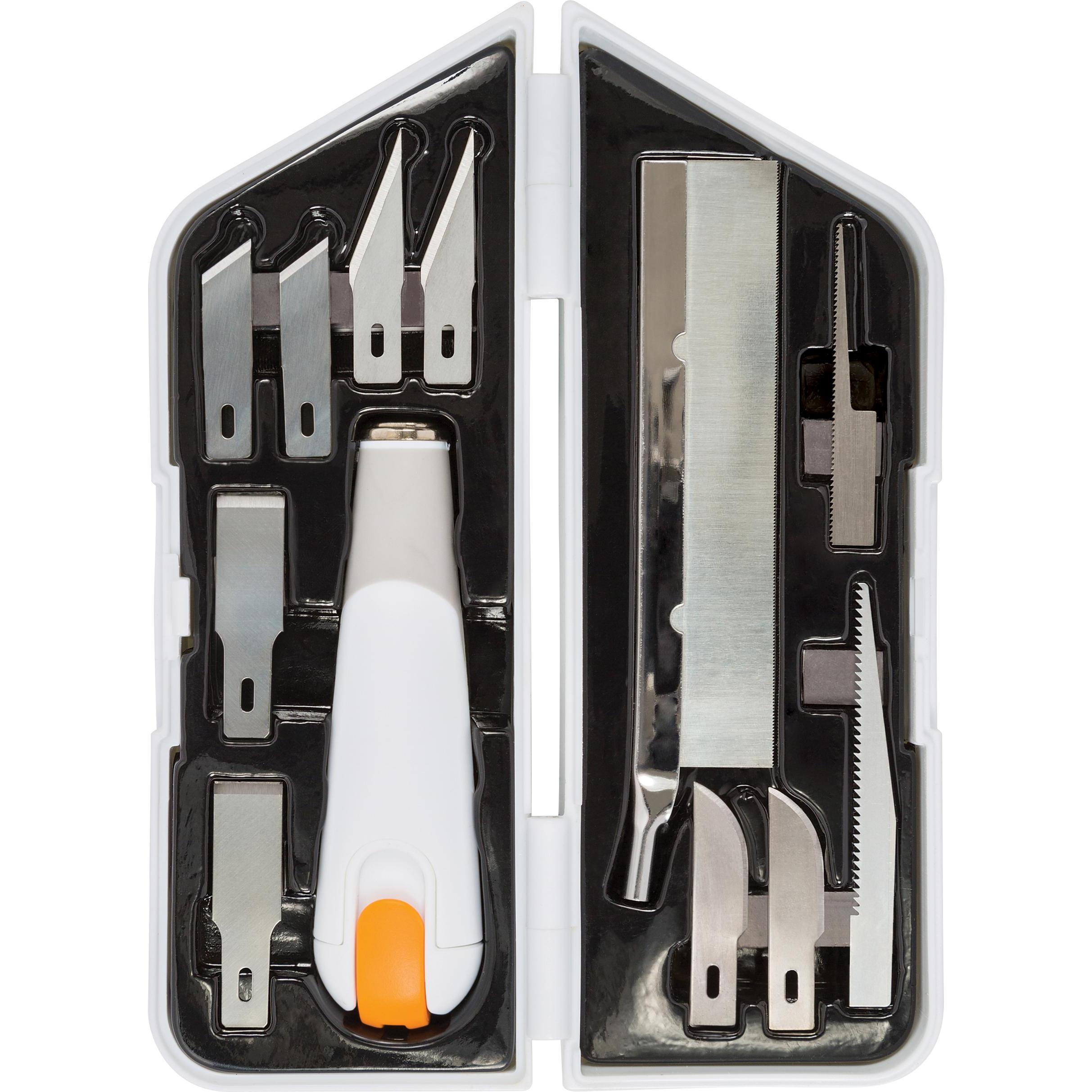 Fiskars, Cutter, Bastelmesser ""Universal Premium"", 12er Set Inhalt: 1 x Universal-Messer, 2 x präzisions-Klingen, 1 (C...