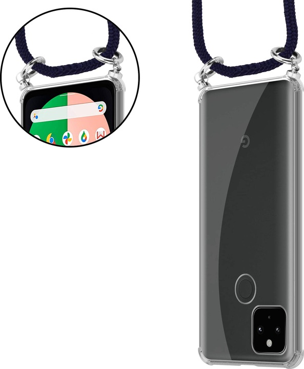 Produktbild Cadorabo TPU Handy Kette SILBER Cover