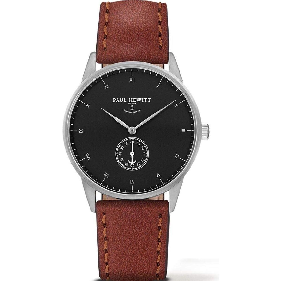 Paul Hewitt, Orologio da polso, Montre mixte Marron PH-M1-S-B-1M, Nero, Marrone, (38 mm)