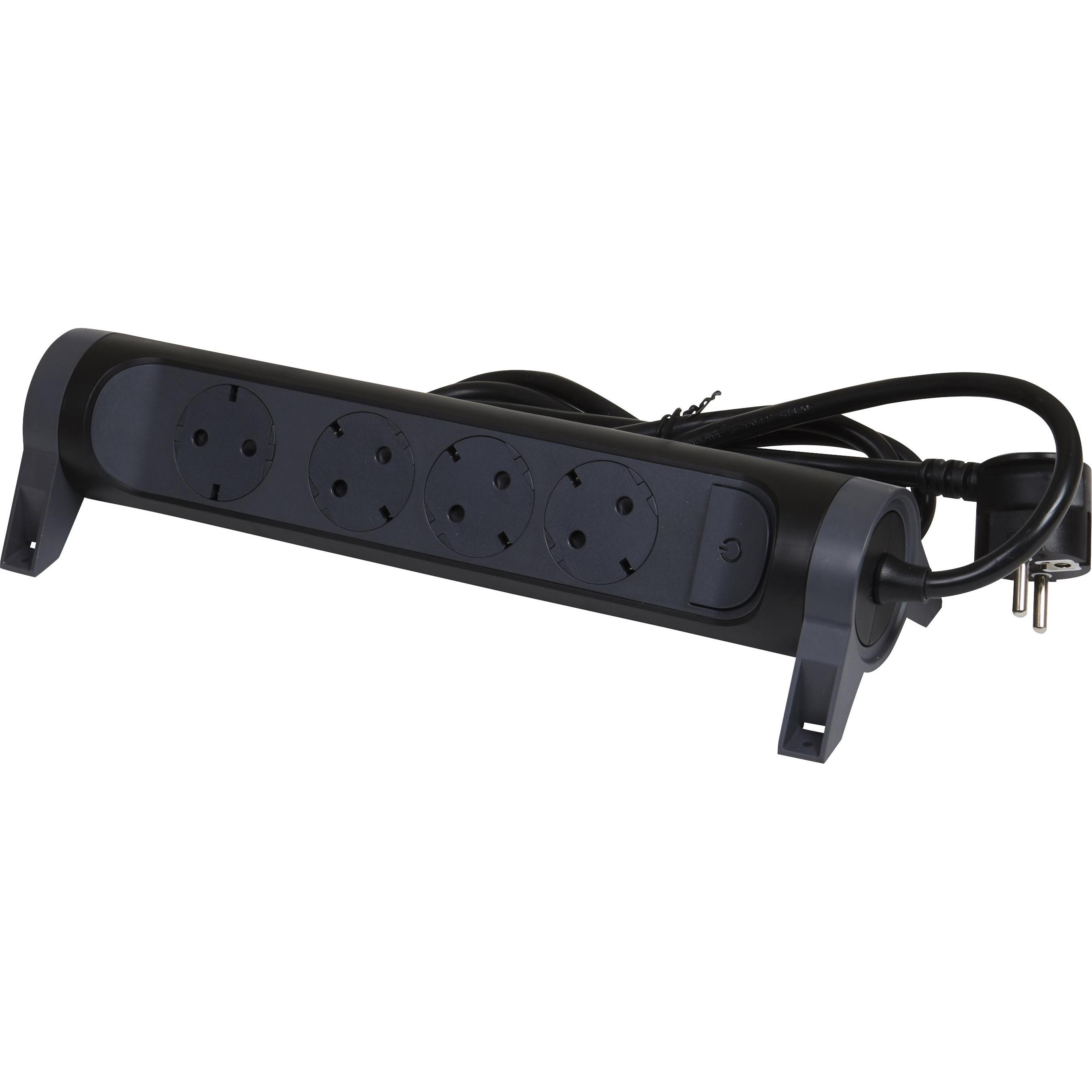 Legrand, Steckdosenleiste, Drehbare Steckdosenleiste, 4-fach Steckdose (4 x, CEE 16/5, 1.50 m)
