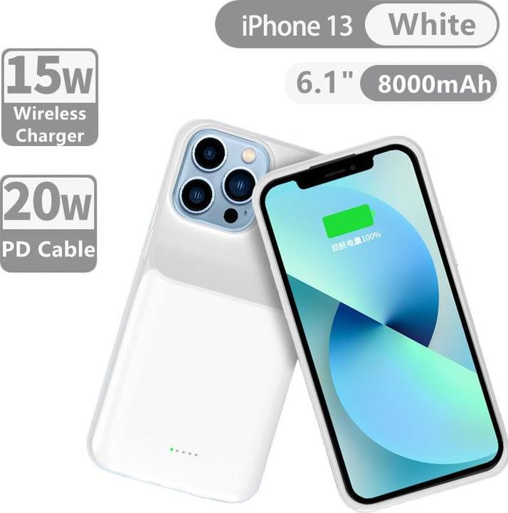 Immagine prodotto PhoneLook Coque 15W batteria esterna wireless copertura di ricarica rapida 8000mAh (Apple iPhone 13 Pro)