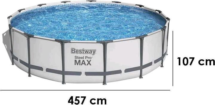 Image du produit Bestway Steel Pro Max Rundpool 457x107 cm (457 x 107 cm)