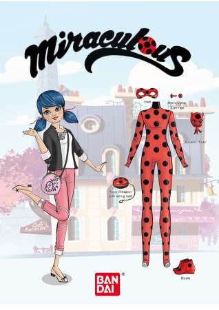 Produktbild Bandai Miraculous Puppe mit Bekleidung