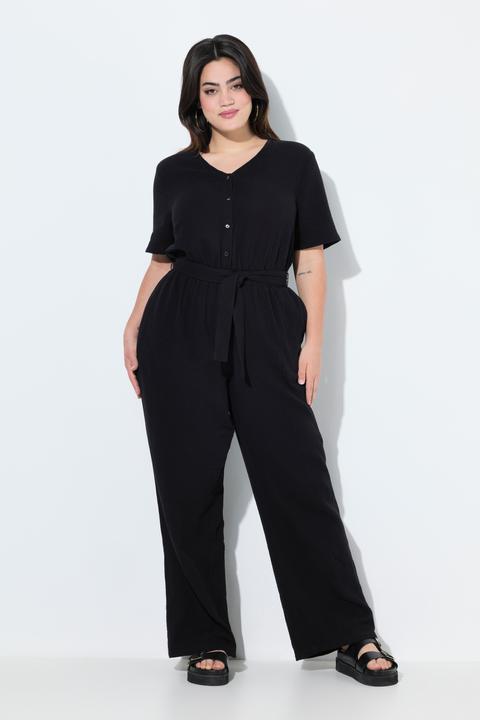 Produktbild Angel of Style Jumpsuit, oversized, Musselin, gerades Bein (46)