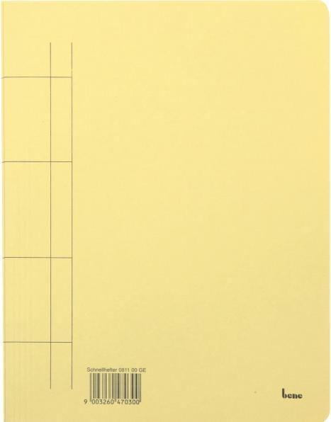 Immagine prodotto Bene 25 raccoglitori a fogli mobili in cartone giallo DIN A4 (A4, 1 x)