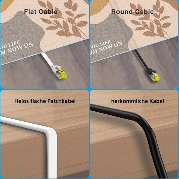 Produktbild Helos Herweck Patch-Kabel (U/FTP, CAT6a, 3 m)