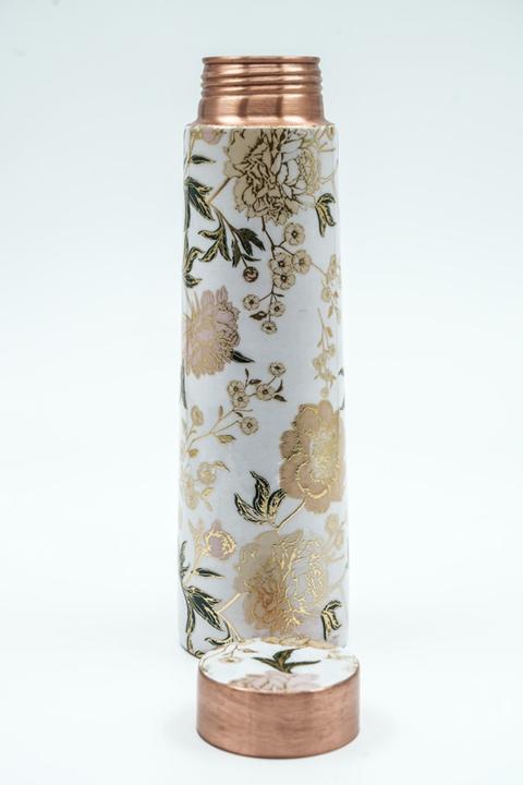 Produktbild Cachet Kupferflasche Blumen hell