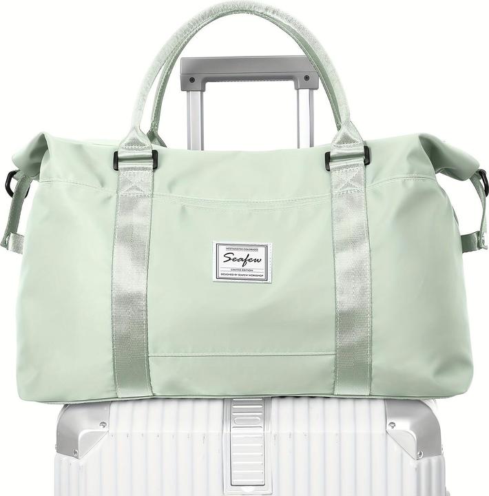 Actual product image Only-Bags.Store Large Capacity Travel Overnight Bag, Solid Colour Versatile Duffle Bag, Lightweight Business Trip