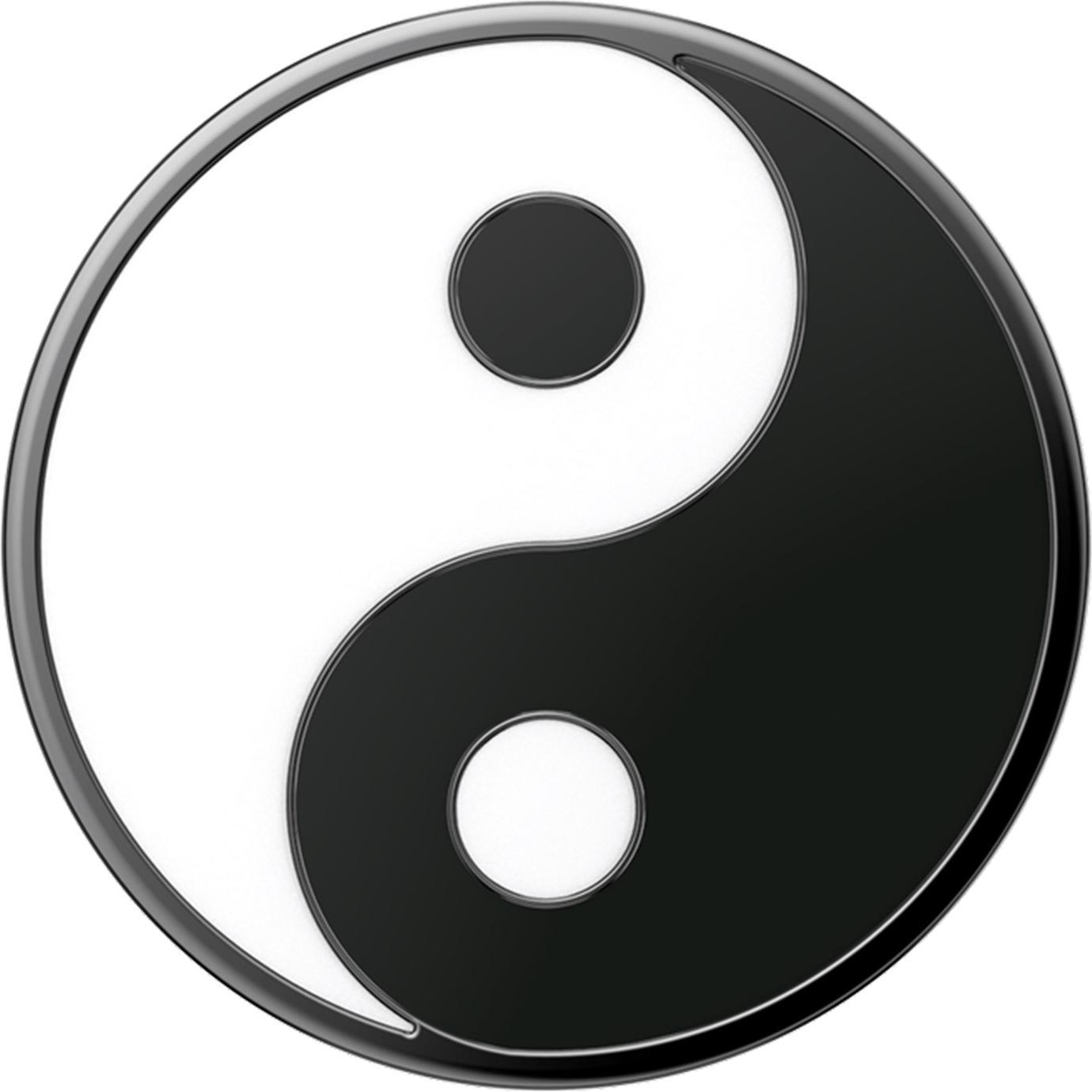 Thumbnail - PopSockets PopGrip Enamel Yin Yang, Smartphone Halterung, Schwarz