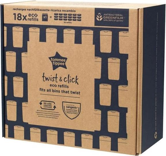 Image du produit Sangenic Cassettes de recharge Twist & Click (18 x)